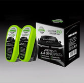 2pcs Automotive Car Oil Film Cleaning Brush,150ml Wipe Front Side Windows to Remove Oil and Stain